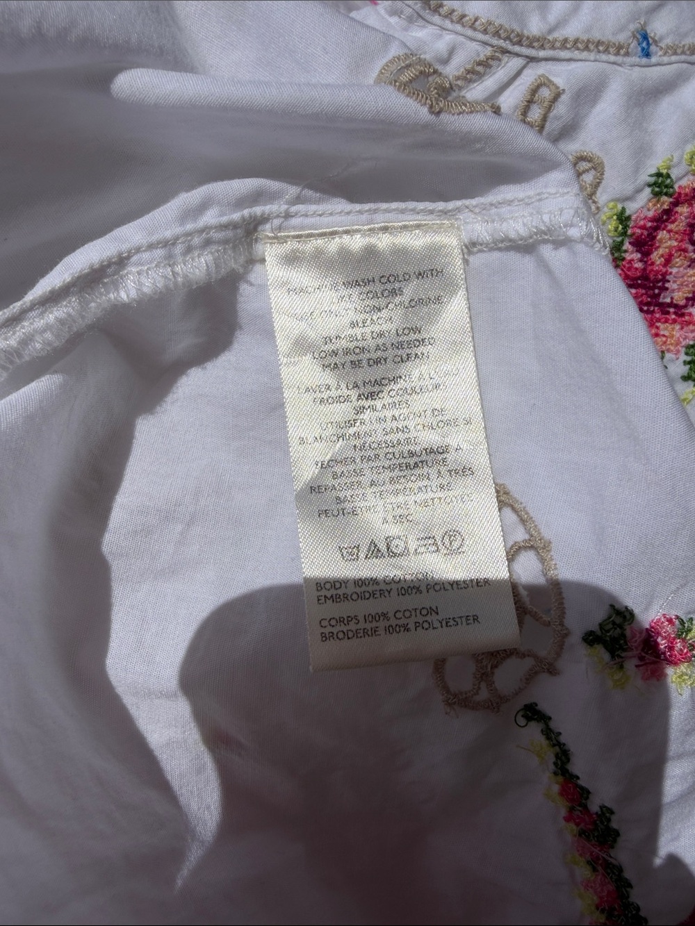 Anthropologie: Embroidered Darcey Popover Swing Top - Picture 8 of 9